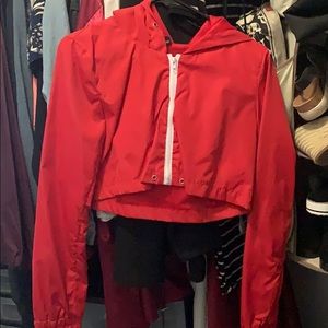 Crop top windbreaker